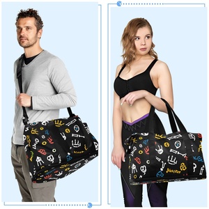 Bolsa Deportiva de Gran Capacidad con Logotipo Personalizado, Bolsa de Viaje Deportiva Simple e Informal con Separación para Ropa Húmeda y Seca - Product Image 6