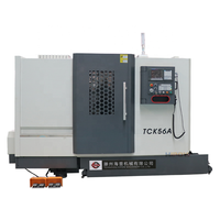Torno CNC de Cama Inclinada Horizontal de Alta Resistencia TCK56A, Máquina de Torneado Automática de un Solo Husillo con Control GSK de Alta Precisión