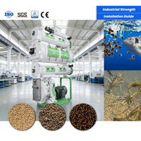 Machine à granulés pour aliments pour poissons LUODATE à faible consommation d'énergie 5-10TPH, machines de traitement d'aliments pour poissons-chats pour la production d'aliments aquatiques