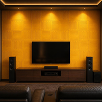 Panneaux acoustiques auto-adhésifs ignifuges pour studio, hôtel, école et appartement