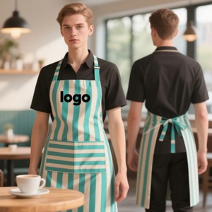 Tabliers de cuisine pour femmes, imperméables, avec logo brodé personnalisé, 100% polyester, couleurs personnalisées, fabriqués aux États-Unis - Product Image 1