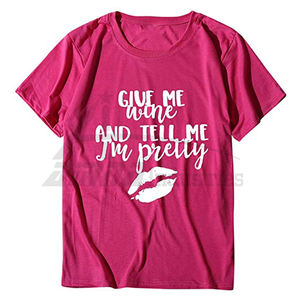 T-shirt à Sublimation de couleur rose de qualité supérieure pour femme - Product Image 1