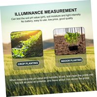 Testeur de pH intérieur/extérieur précis pour humidimètre de sol léger JD pour usage agricole de pelouse de jardin