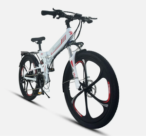 Nueva Bicicleta Eléctrica Plegable RANDRIDE de 17 Ah, Fibra de Carbono, 8 Velocidades, Pedales Ordinarios, 750 W, 26 Pulgadas, Color Blanco - Product Image 3