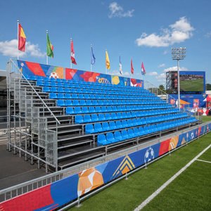 Sistema de suelo deportivo modular de aluminio, cancha de baloncesto portátil entrelazada, suelo de gimnasio prefabricado multiusos - Product Image 4