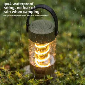 Lampe de camping avec haut-parleur, lanterne LED portable sans fil rechargeable pour tente, pique-nique et randonnée – Offre spéciale - Product Image 4
