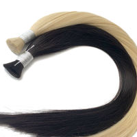 Cheveux vierges chinois naturels noirs super double tirés, lisses et ondulés, cuticules alignées, cheveux humains réels en vrac, tissage de cheveux
