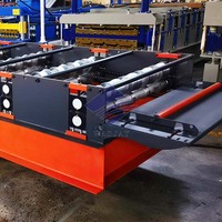 Fabrication de tôles de toiture Revêtement mural et profilé trapézoïdal formant la machine de fabrication de rouleaux