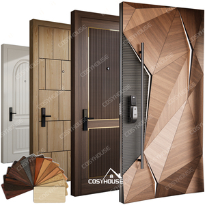 <span class=keywords><strong>Porte</strong></span> en bois, acier et <span class=keywords><strong>aluminium</strong></span> moderne pour l'intérieur et l'extérieur, pour chambres, maisons, villas, entrée principale, design d'entrée principale - Product Image 2