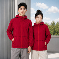 Veste coupe-vent légère en polyester 100% avec logo personnalisé, vêtements d'extérieur décontractés, faible MOQ