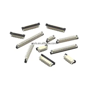 Özel 10 adet FPC FPC soket 0.5mm 4/6/8/10/12/14/16/20/24/30/34/40/50 Pin dikey tip şerit düz konnektör