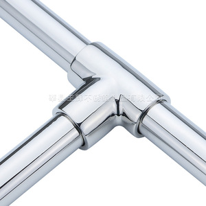 Conector en T de Acero Inoxidable 316 Brillante, Tipo T, 22mm 25mm 30mm 32mm 38mm, Fundido y Pulido, Engrosado - Product Image 5