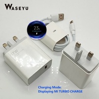 Câble de données 6A 120W Chargeur 67W à haute vitesse de charge Prise UK Chargeur mural USB pour téléphones XIAOMI 17