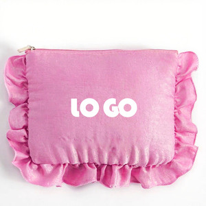 Borse da Viaggio Organizer per Cosmetici da Donna, di Lusso, con Ruches e Volant, Simpatiche, Imbottite, con Cerniera, per Trucchi e Accessori - Product Image 4