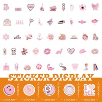 100 pegatinas decorativas de PVC impermeables con dibujos animados Vsco para laptop, equipaje, cuaderno, teléfono, botella, taza, bicicleta