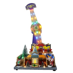 Hot Sale Plastic Music <strong>CHRISTMAS</strong> <strong>VILLAGE</strong> <strong>Christmas</strong> <strong>Village</strong> Houses <strong>Christmas</strong> <strong>Village</strong> Figurine - Product Image 1
