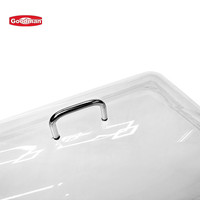 Housse de buffet en dôme transparent avec poignée, parfaite pour les batteries de cuisine, housse de présentation des aliments en plastique