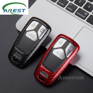 Coque de protection pour clé de voiture en fibre de carbone pour <span class=keywords><strong>Audi</strong></span> A1 A3 <span class=keywords><strong>S3</strong></span> A4 S4 B7 B8 A5 S5 A6 A7 A8 RS3 RS5 RS4 TT RS Q3 Q5 Q7 - Product Image 3