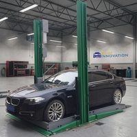 Système de levage de voitures à deux poteaux en acier, capacité de levage de 2300 kg, modèle Shininnovation PTPS23/2100, usage commercial, certifié CE