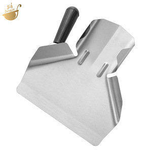 Cuillère à frites en acier inoxydable à simple et double poignée, <span class=keywords><strong>ustensile</strong></span> d'emballage tout acier pour hamburgers - Product Image 3