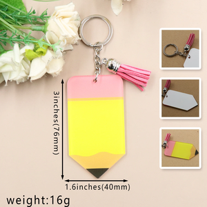 Llavero de Lápiz de Moda con Borlas para Regalo de Agradecimiento a Profesores, Tutoras y Educadores - Product Image 2