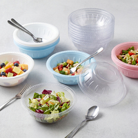 Bols jetables pour liquides chauds et aliments 20 oz, personnalisables en PP/PET, service OEM, durables, écologiques, anti-fuite, pour fêtes, traiteur, mariage