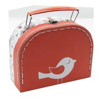 Boîte à souvenirs pour bébé mignonne, mini valise en carton pour enfants, cosmétiques pour filles, finition brillante, gaufrage, fermeture magnétique