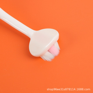 Children Three Sided Toothbrush Soft Bristles For Kids Age 3 12 Years Manual Toothbrush Pink Sky Blue Yellow Orange - Product Image 4