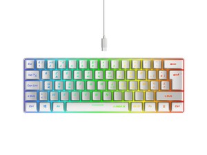 Oem ODM New Hot Bán 60% Ergonomic có dây RGB 61 phím chuyển đổi chơi game Bàn Phím Led USB Backlit cơ khí hoạt động bán buôn - Product Image 3