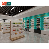 Comptoir de présentation autoportant durable pour magasin de produits de santé, centre commercial, pharmacie