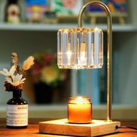 Diffuseur d'arômes électrique sans flamme, brûleur de cire, chauffe-bougie, avec réglage de la hauteur, minuterie et éclairage d'ambiance pour chambre à coucher