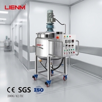 Cuve de mélange SS304/316 pour cosmétiques, liquides de lavage et peintures, avec chauffage, 300L