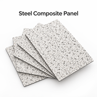 Panneau composite en acier de couleur marbre de 4 mm, taille personnalisée, pour revêtement de façade de bâtiment de bureaux
