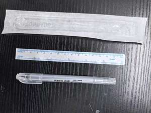 수술용 영구 잉크가 있는 더블 헤드 의료용 스킨 마커 펜 및 측정 테이프로 멸균 된 종이에 쓰기 - Product Image 6