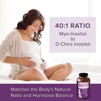 Capsules de Myo-Inositol Plus D-Chiro-Inositol de qualité favorisant l'équilibre hormonal, compléments de fertilité naturels, capsules en marque blanche