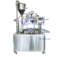 Machine semi-automatique de remplissage et de scellage de tubes souples pour dentifrice, cosmétiques, produits de lavage et de soin, chocolat et graisses