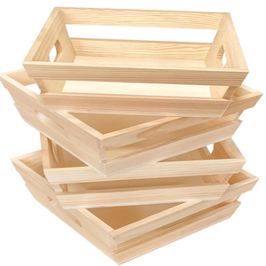 Tự làm thủ công bằng gỗ hộp gỗ lồng lưu trữ giỏ cho các loại trái cây rau - Product Image 3