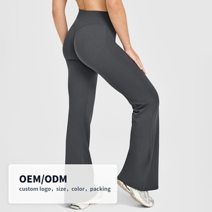 CIYING Factory Women Workout Straight Wide Leg Yoga Pants Custom logo Brushed Soft Casual High Waisted Yoga <strong>Leggings</strong> - Product Image 6