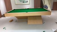 Table de billard professionnelle de luxe moderne personnalisée de haute qualité avec coussin, design en ardoise et cuir, en bois massif, disponible en 7, 8 et 9 pieds