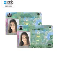 حار بيع 13.56Mhz LF/HF/UHF فندق مفتاح بطاقات التعريف بالإشارات الراديوية الطباعة المدرسة طالب RFID PVC Voter ID بطاقة