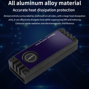 Dissipatore di Calore TISHRIC in Alluminio per SSD M2 2280 22110, Raffreddamento per Disco Rigido con Pad Termico, Ventola e Display della Temperatura - Product Image 4