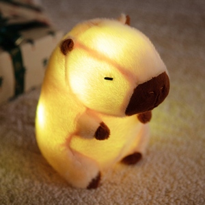 Peluche Luminoso Personalizzato, Simpatico Capibara, Elefante, Orso con LED, Animale di Peluche Lampeggiante, Regalo per Bambini, Vendita all'Ingrosso, OEM Personalizzato - Product Image 1
