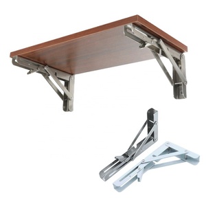 Wholesale <b>Heavy</b>-<b>Duty</b> Single Triangle Stainless Steel 201 <b>Bracket</b> Folding Shelf Support Storage Shelf <b>Bracket</b> Furniture Hardware - Product Image 2