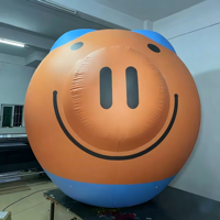 Ballon géant gonflable en PVC personnalisé BOYI, tête de cochon de dessin animé, ballon en forme d'animal, ballon à l'hélium