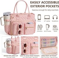 Grand sac fourre-tout matelassé pour Bible avec bandoulière pour femme, kit d'accessoires pour journalisation – Fournitures d'étude biblique pour l'église, Saint-Valentin