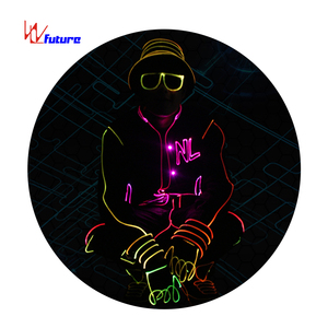 Abito Luminoso da <span class=keywords><strong>Uomo</strong></span> con Luci LED, Giacca Illuminata per Costume da Palcoscenico - Product Image 1