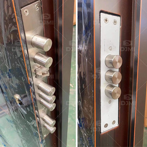 Portes de sécurité en métal <span class=keywords><strong>d</strong></span>'<span class=keywords><strong>occasion</strong></span>, vente chaude, renforcées, usine directe de Chine, portes en acier extérieures bon marché - Product Image 3