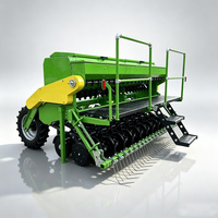 24 RUN Mini-till Blé Forets à grain traînés avec roues de transport pour les opérations agricoles mixtes