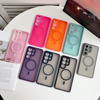 Funda Protectora para Teléfono con Protector de Lente de TPU+PC para Samsung Galaxy S26 S25 Ultra Magnetic S24 A16 A17 A57, Resistente a Impactos, Venta al Por Mayor