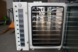 Four de séchage sous vide numérique de laboratoire CHINCAN VO-16050, 1,9 CF, 50 L, RT~150°C, avec éclairage LED intégré et 10 étagères, poignée de porte en acier inoxydable - Product Image 6